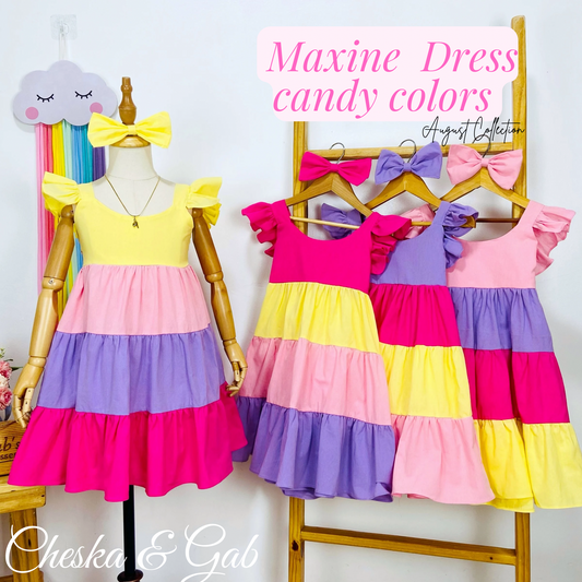 Maxene Dress - Candy Colors (Light)