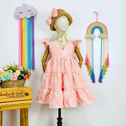 Ella Dress - Brocade (Big Flower)