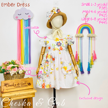 Ember Dress - Korean Cotton - Suitable ages 1-8