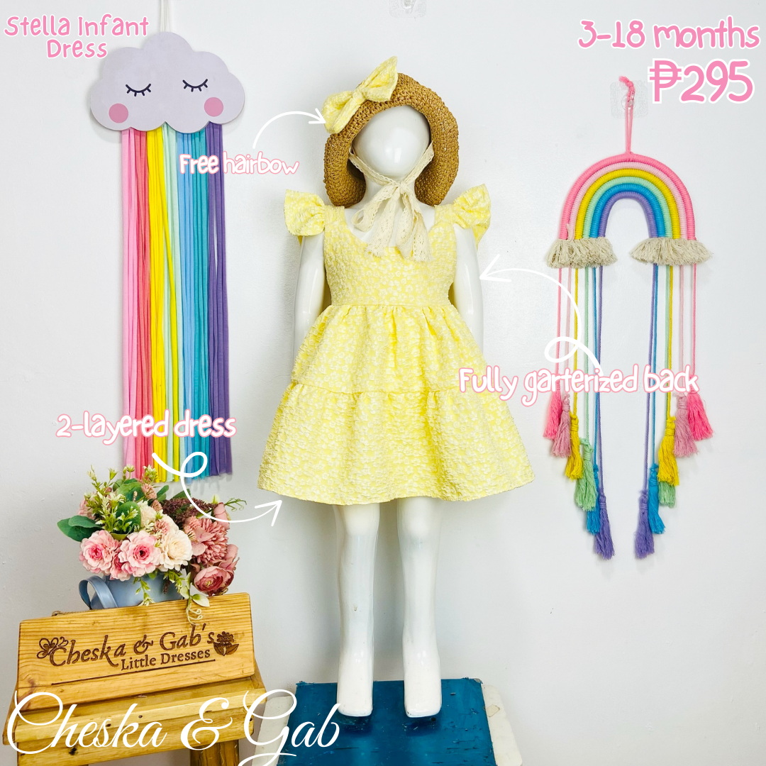 Stella Infant Dress - Suitable Ages 3-18mos