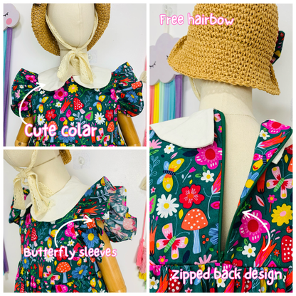 Ember Dress - Korean Cotton - Suitable ages 1-8
