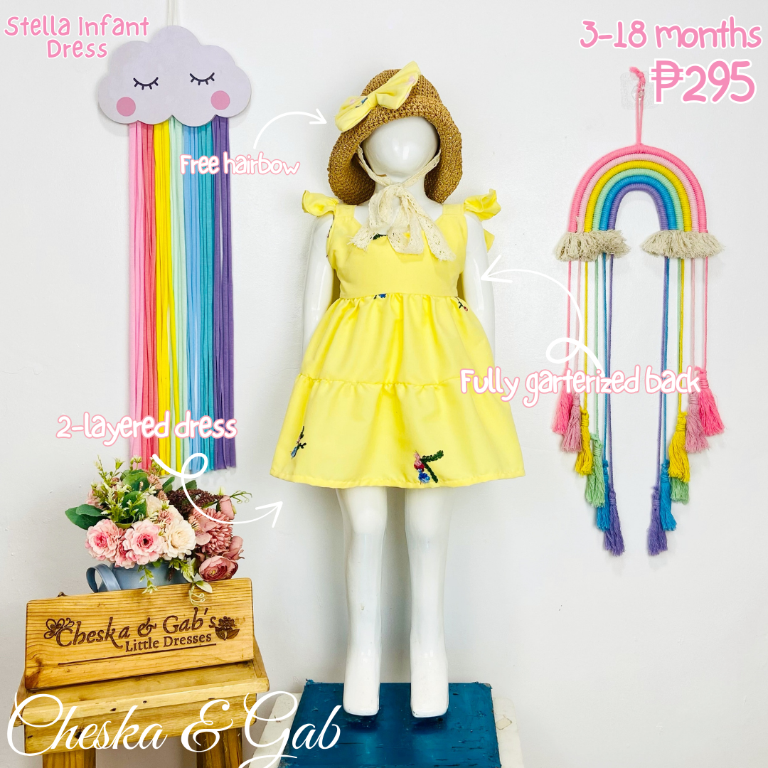 Stella Infant Dress - Suitable Ages 3-18mos