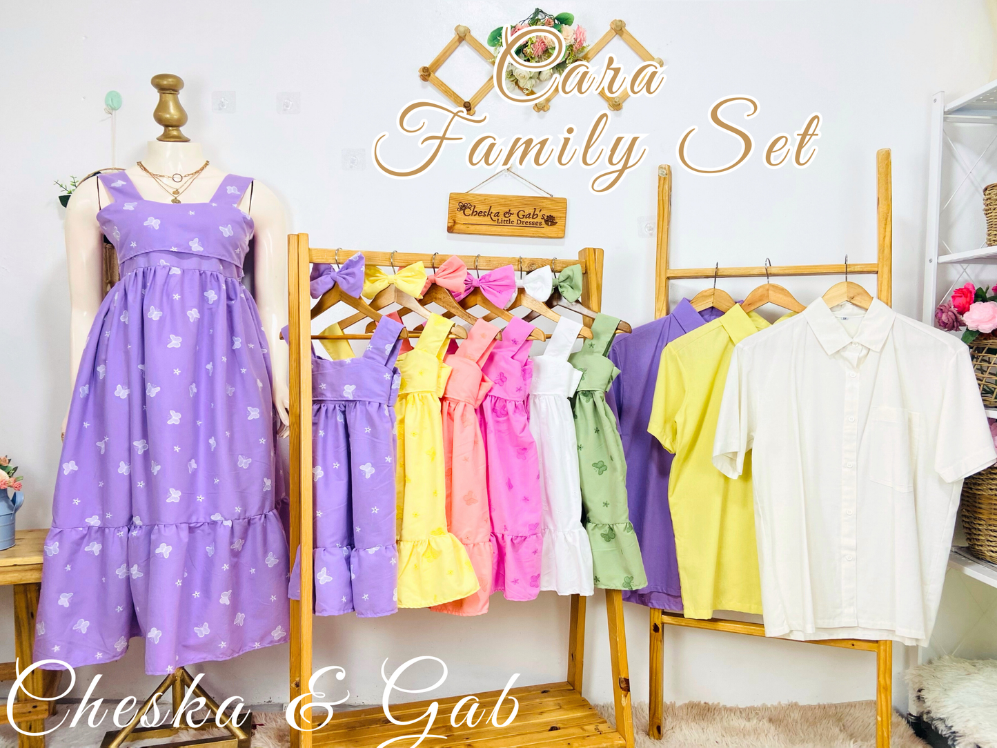 Cara Family Set - Premium Eyelet Fabric