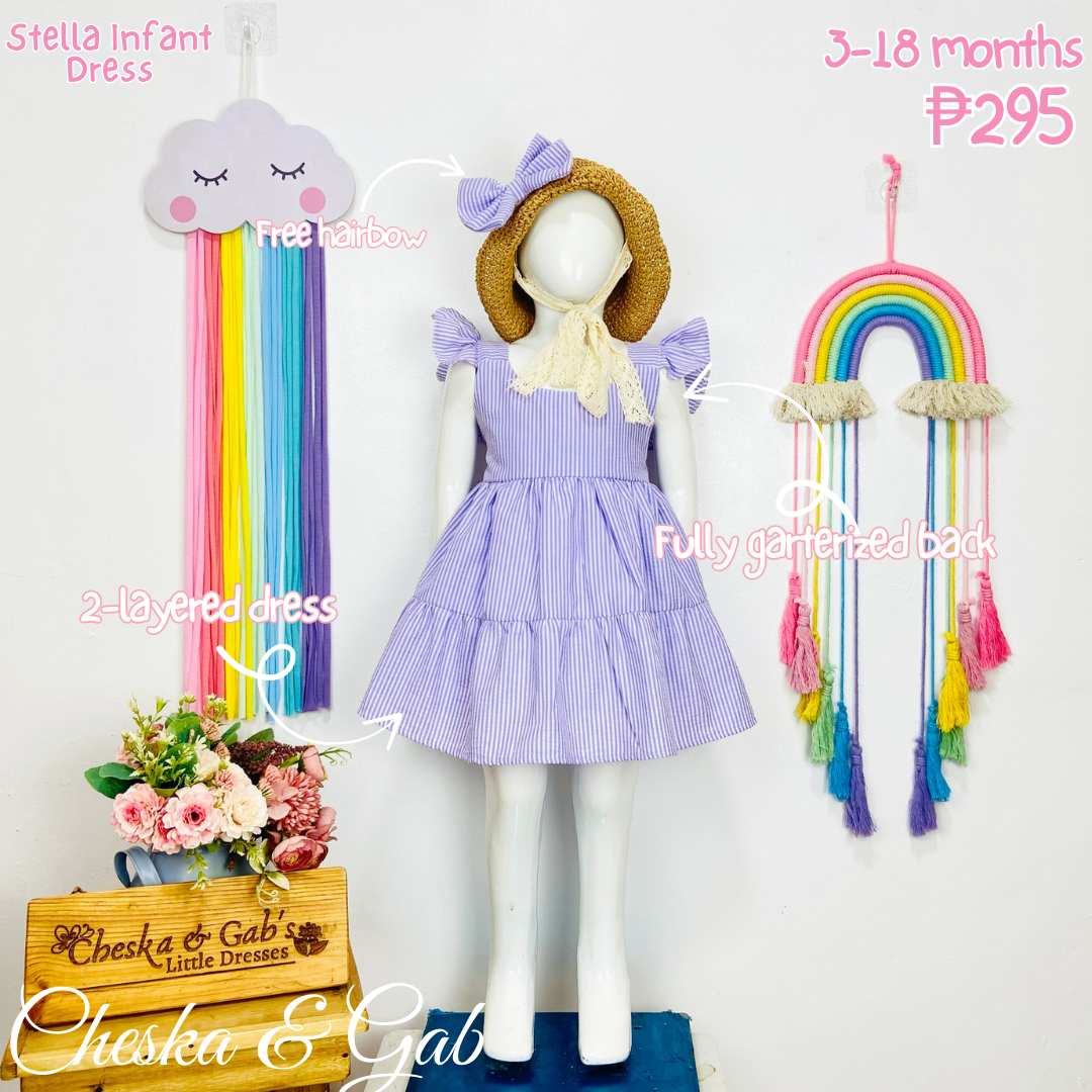 Stella Infant Dress - Suitable Ages 3-18mos