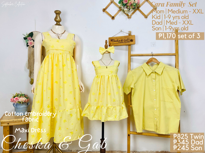 Cara Family Set - Premium Eyelet Fabric