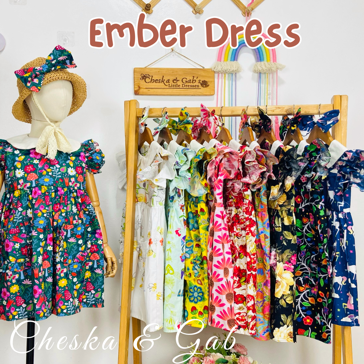 Ember Dress - Korean Cotton - Suitable ages 1-8