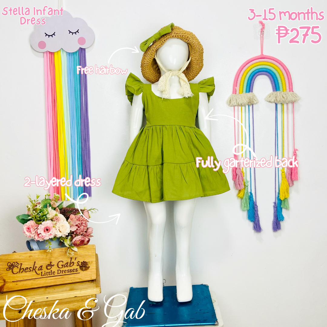 Stella Infant Dress - Suitable Ages 3-18mos