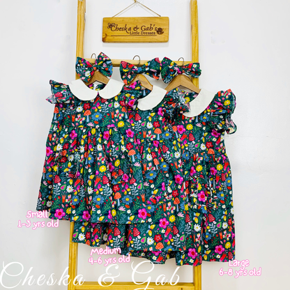Ember Dress - Korean Cotton - Suitable ages 1-8