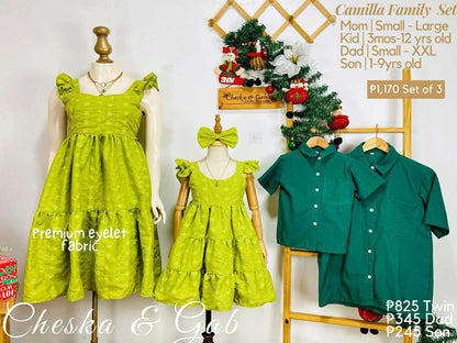 Camilla Family Set - Premium Eyelet Fabric