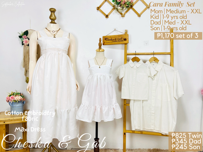 Cara Family Set - Premium Eyelet Fabric