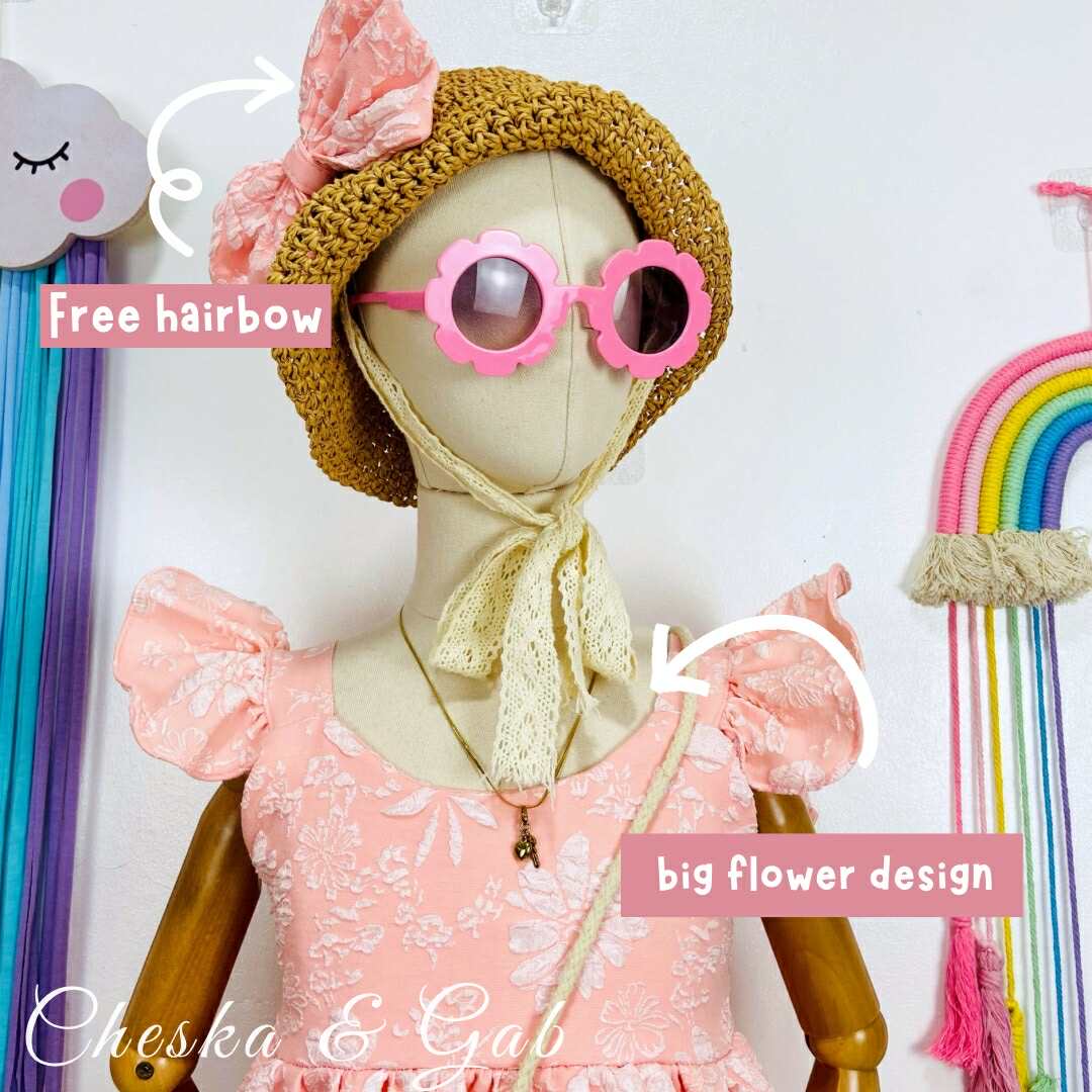 Ella Dress - Brocade (Big Flower)