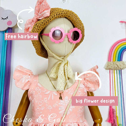 Ella Dress - Brocade (Big Flower)
