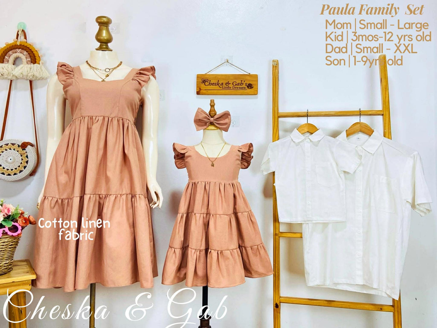 Paula Family Set - Cotton Linen