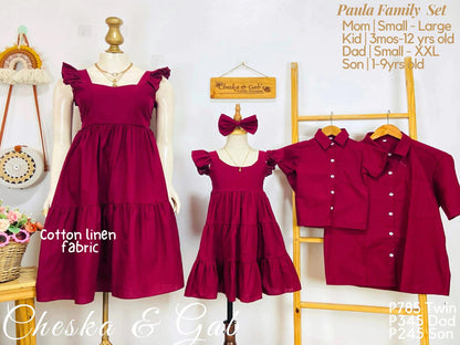 Paula Family Set - Cotton Linen
