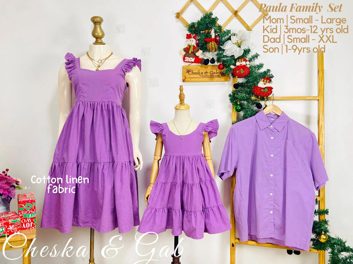Paula Family Set - Cotton Linen