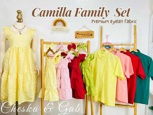 Camilla Family Set - Premium Eyelet Fabric