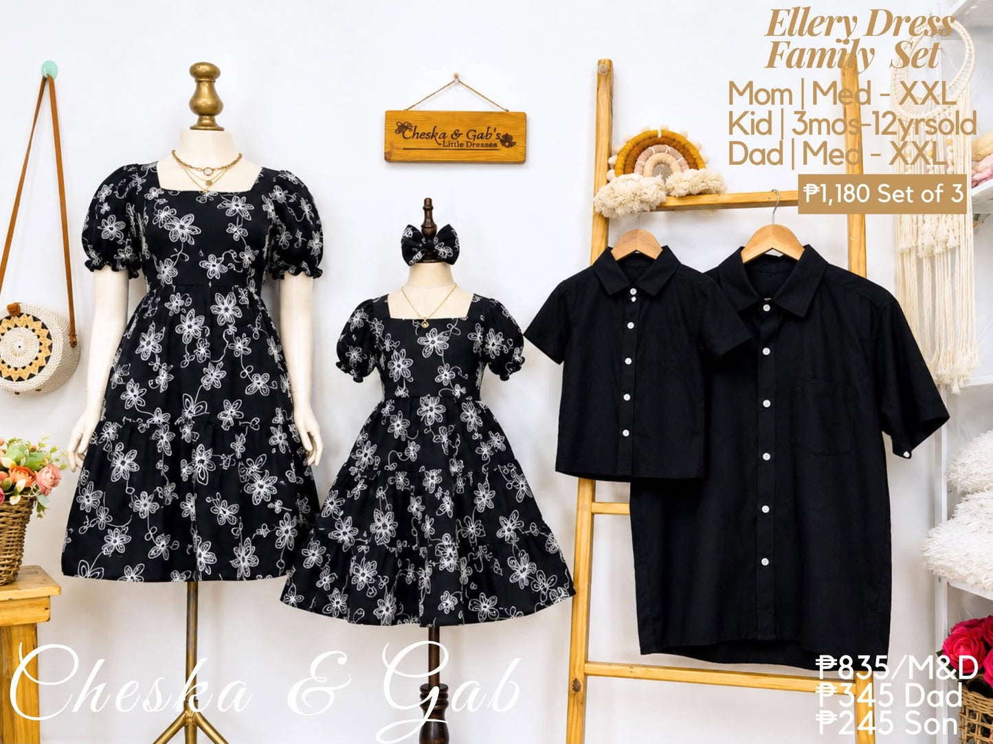 YSAI +  EMBRO DRESS FAMILY SET