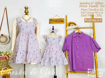 Sandra & Althea Family Set - Plaid