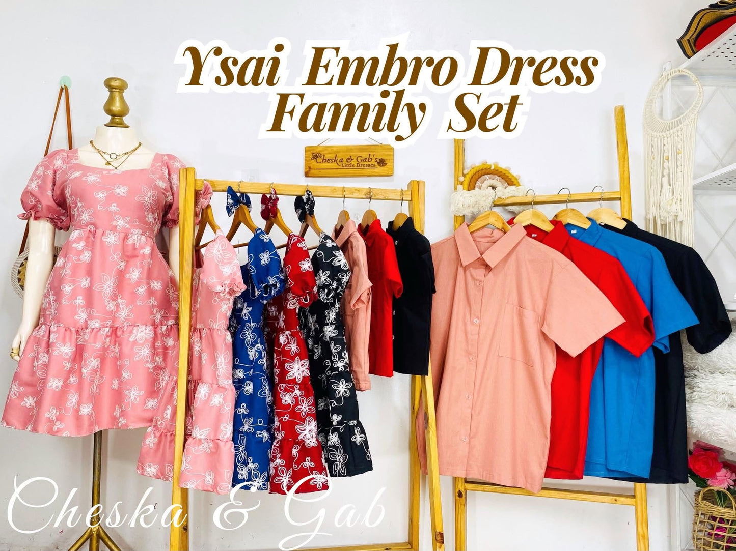 YSAI +  EMBRO DRESS FAMILY SET