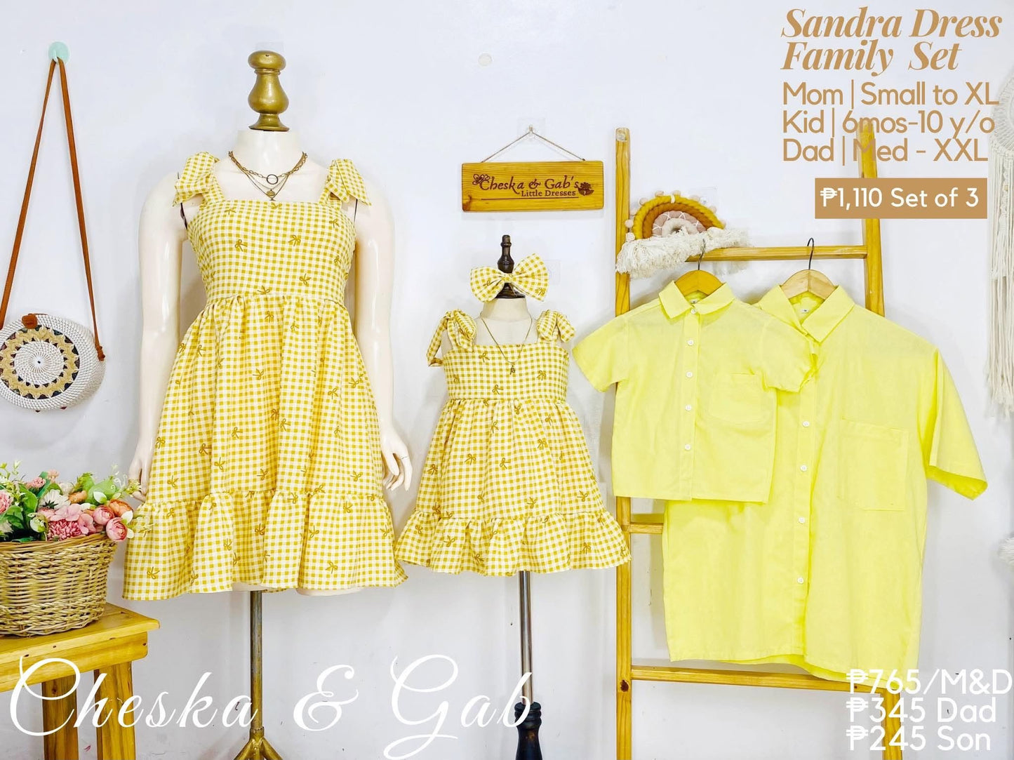 Sandra Plaid Family Set