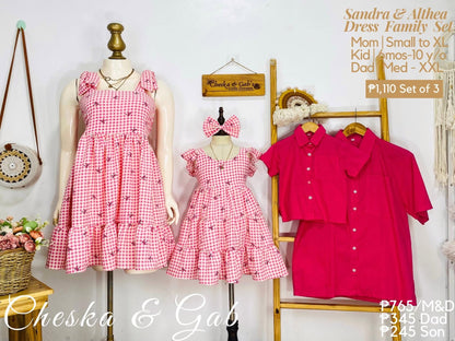 Sandra & Althea Family Set - Plaid