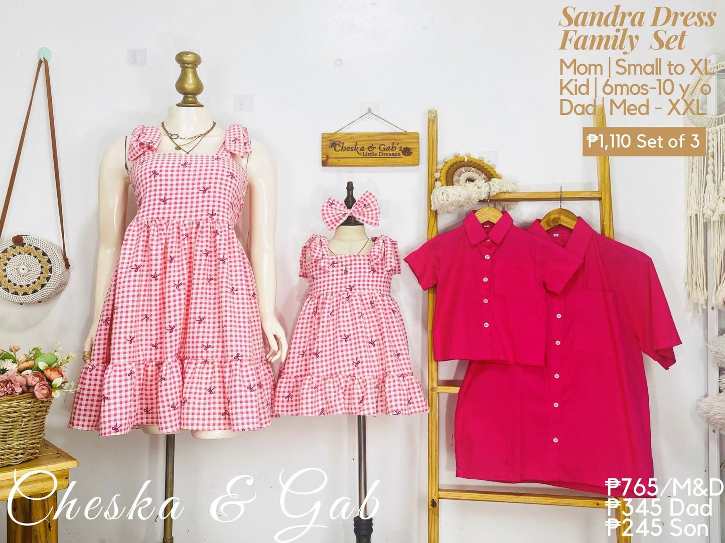 Sandra Plaid Family Set