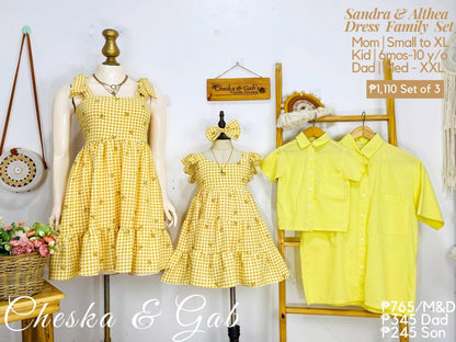 Sandra & Althea Family Set - Plaid
