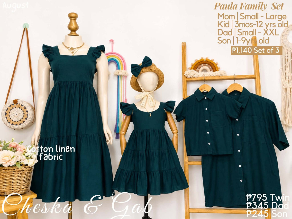 Paula Family Set - Cotton Linen