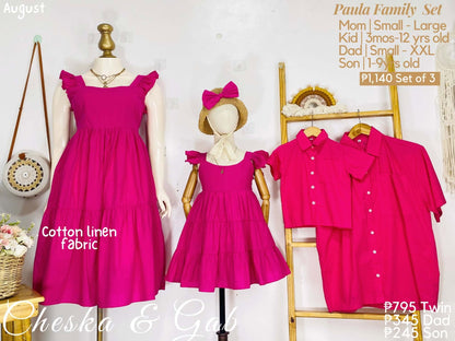 Paula Family Set - Cotton Linen