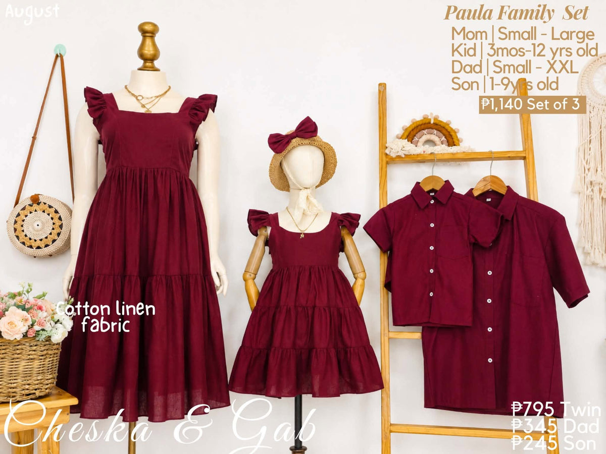 Paula Family Set - Cotton Linen