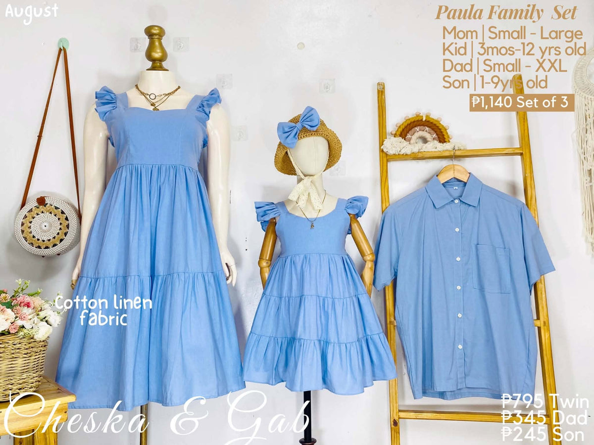 Paula Family Set - Cotton Linen