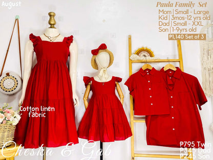 Paula Family Set - Cotton Linen