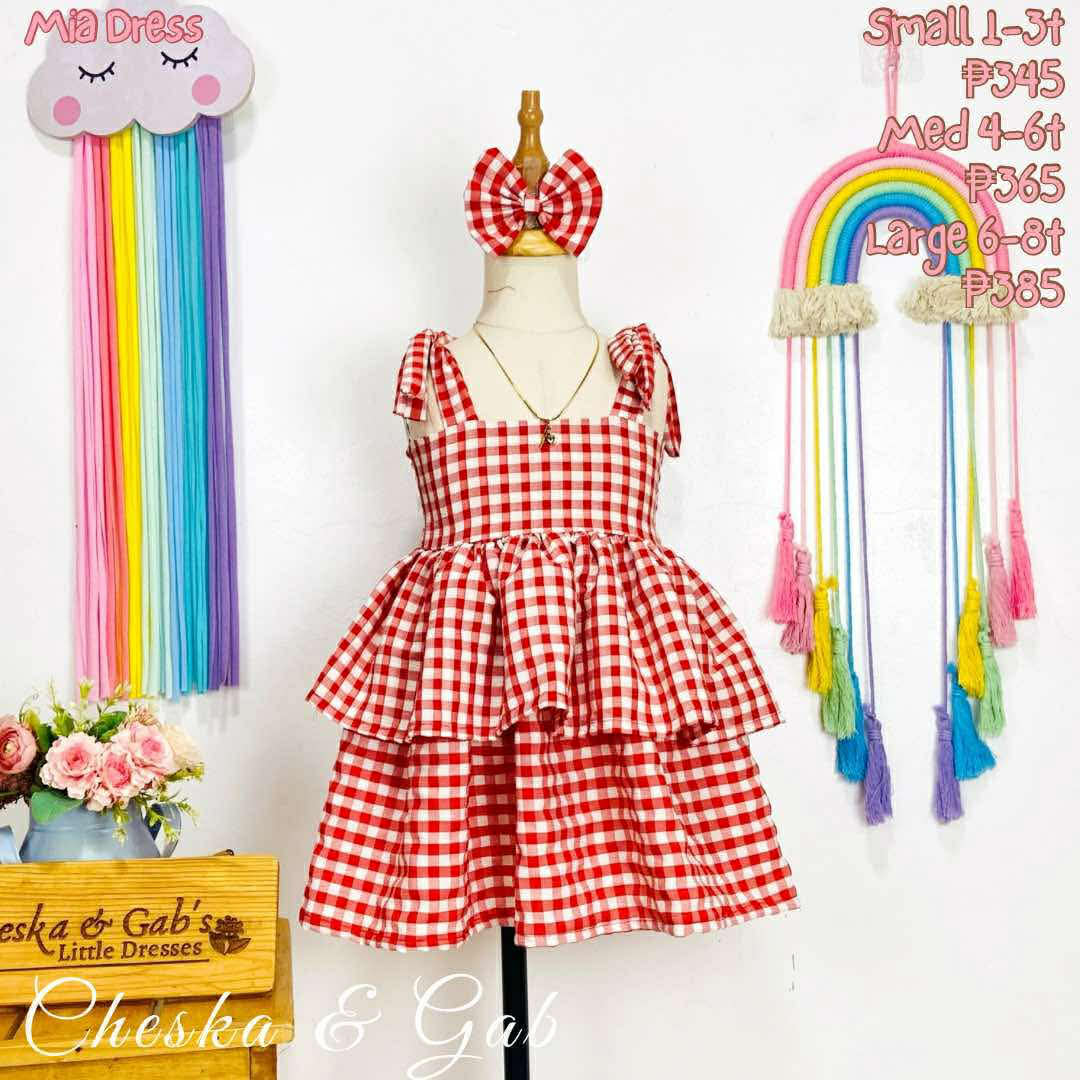 Mia Dress - Checkered