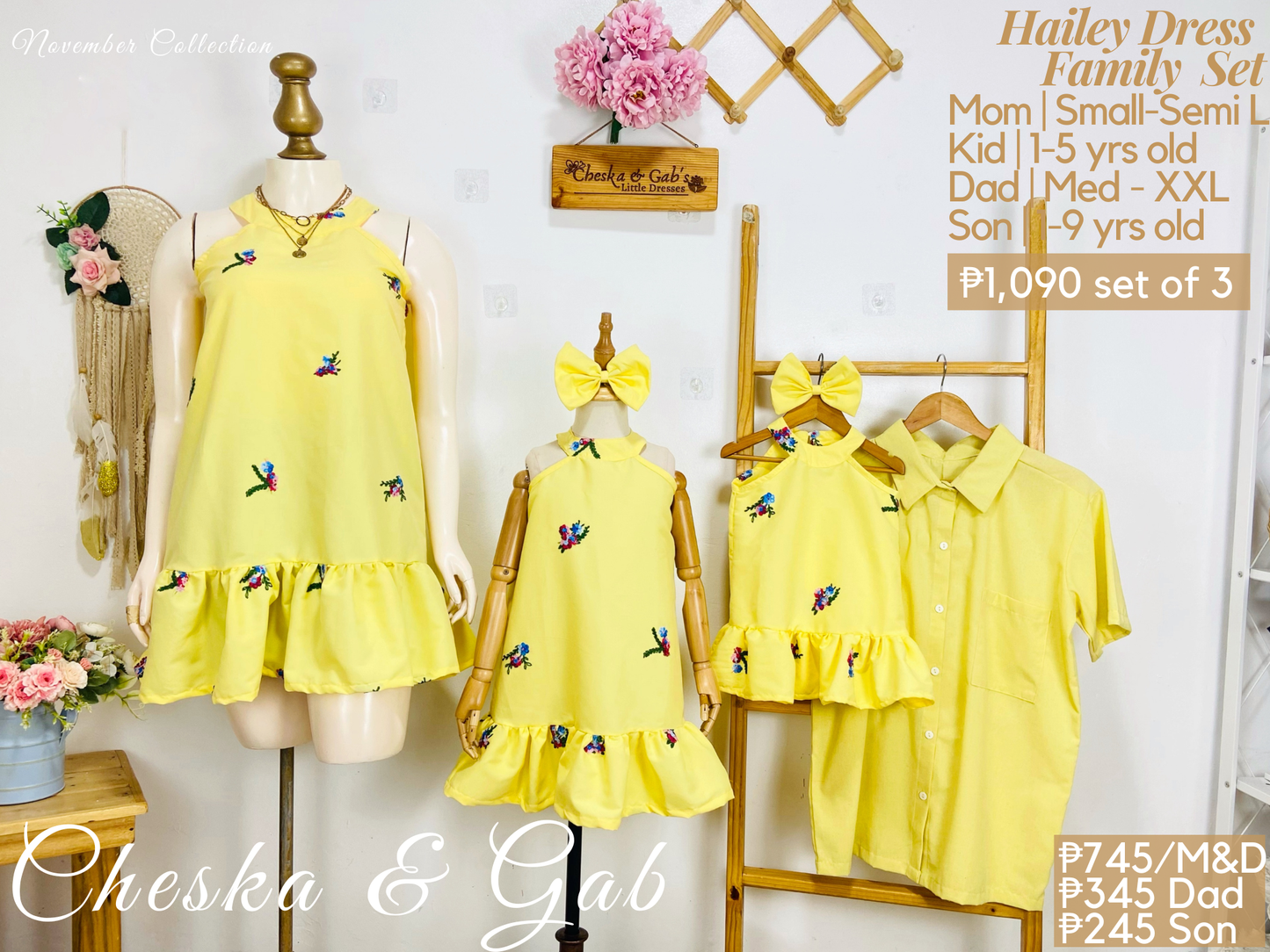 Hailey Family Set - Special  Fabric
