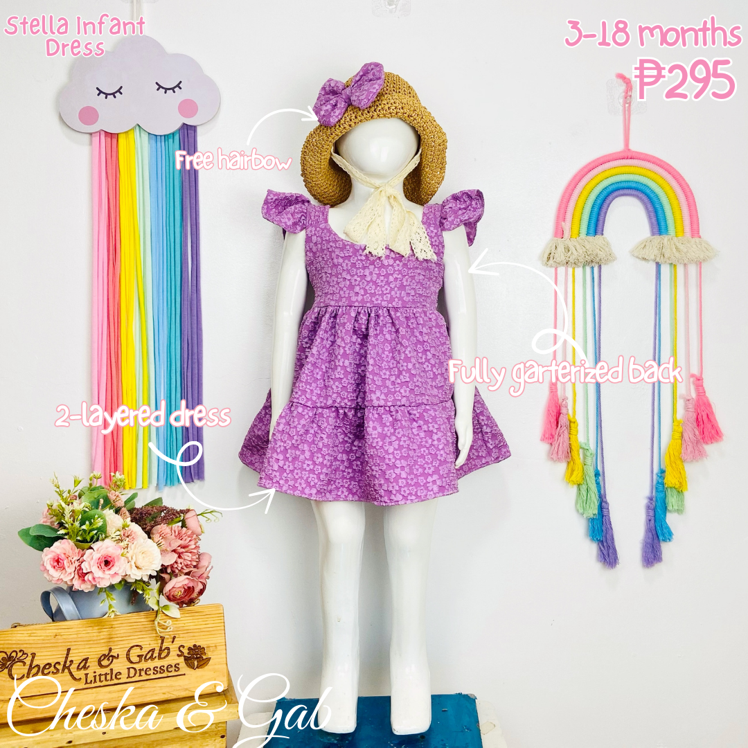 Stella Infant Dress - Suitable Ages 3-18mos