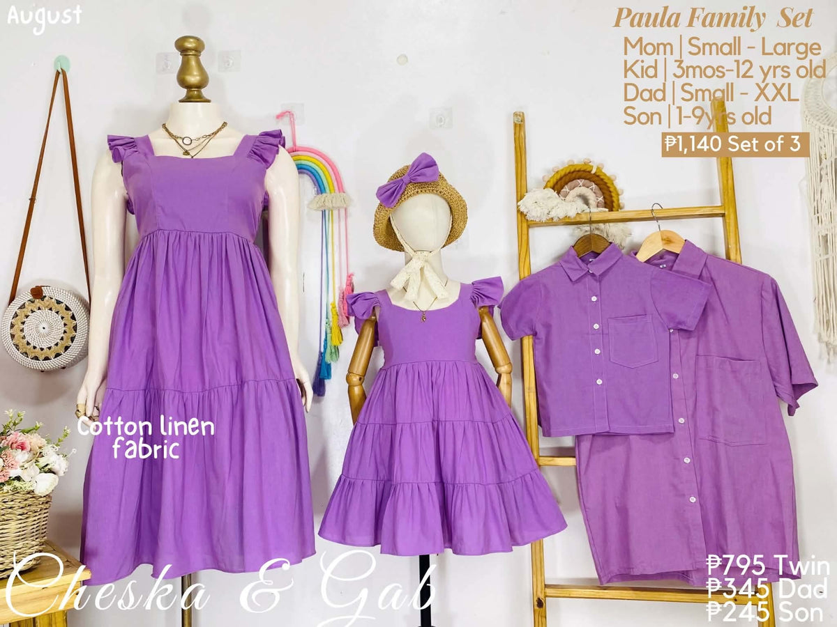 Paula Family Set - Cotton Linen