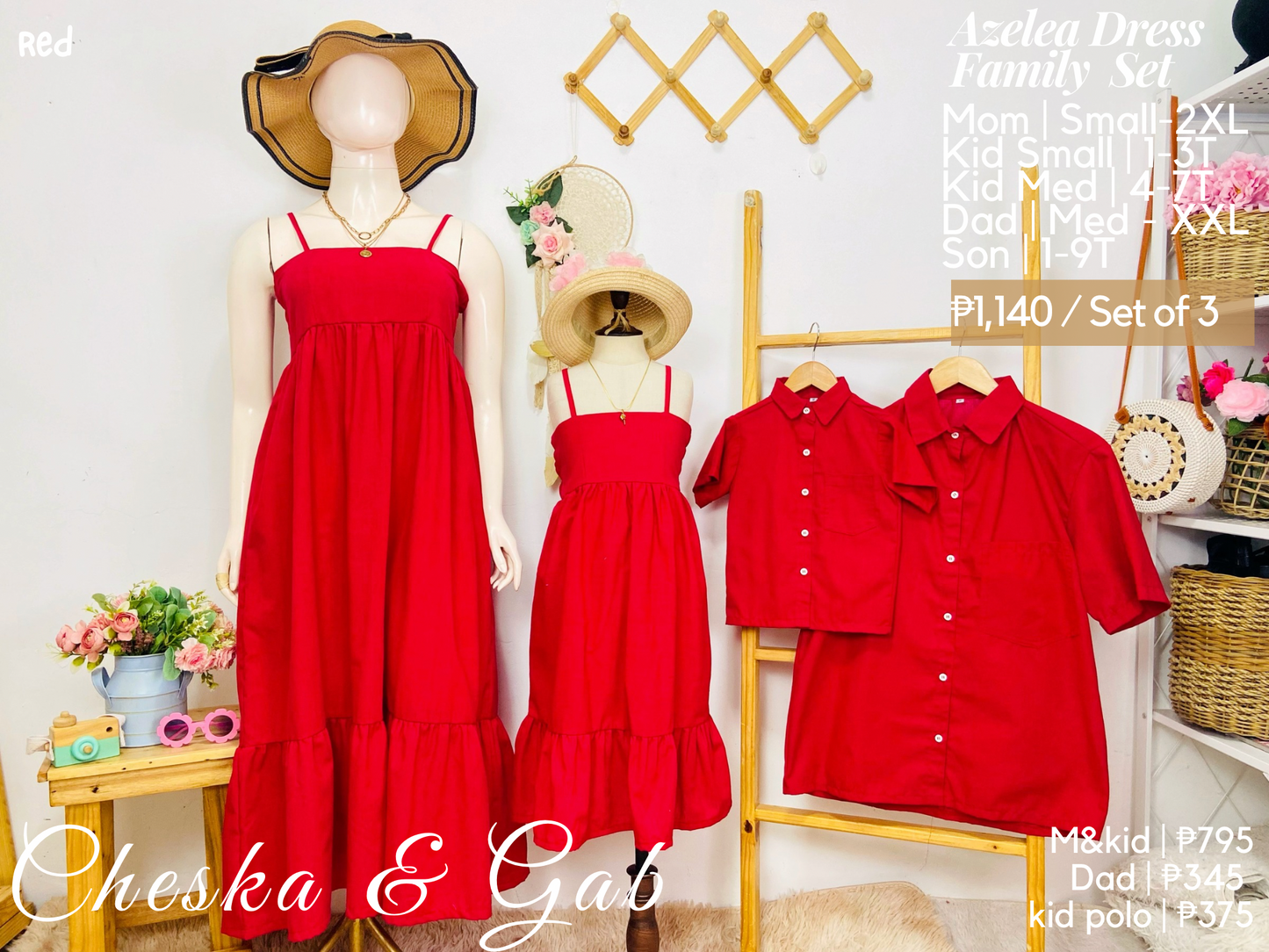 Azelea Family Set - Cotton Linen