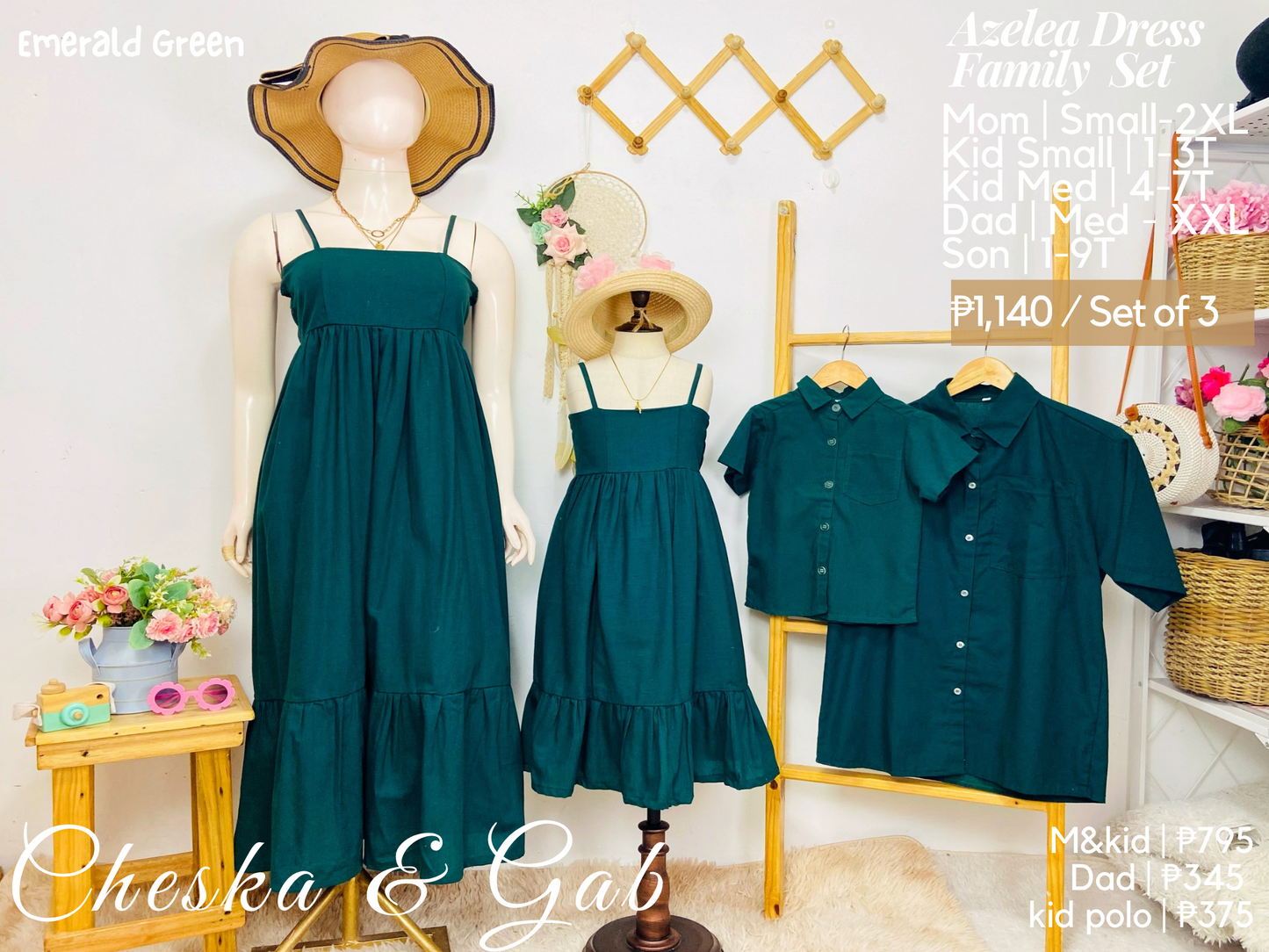 Azelea Family Set - Cotton Linen