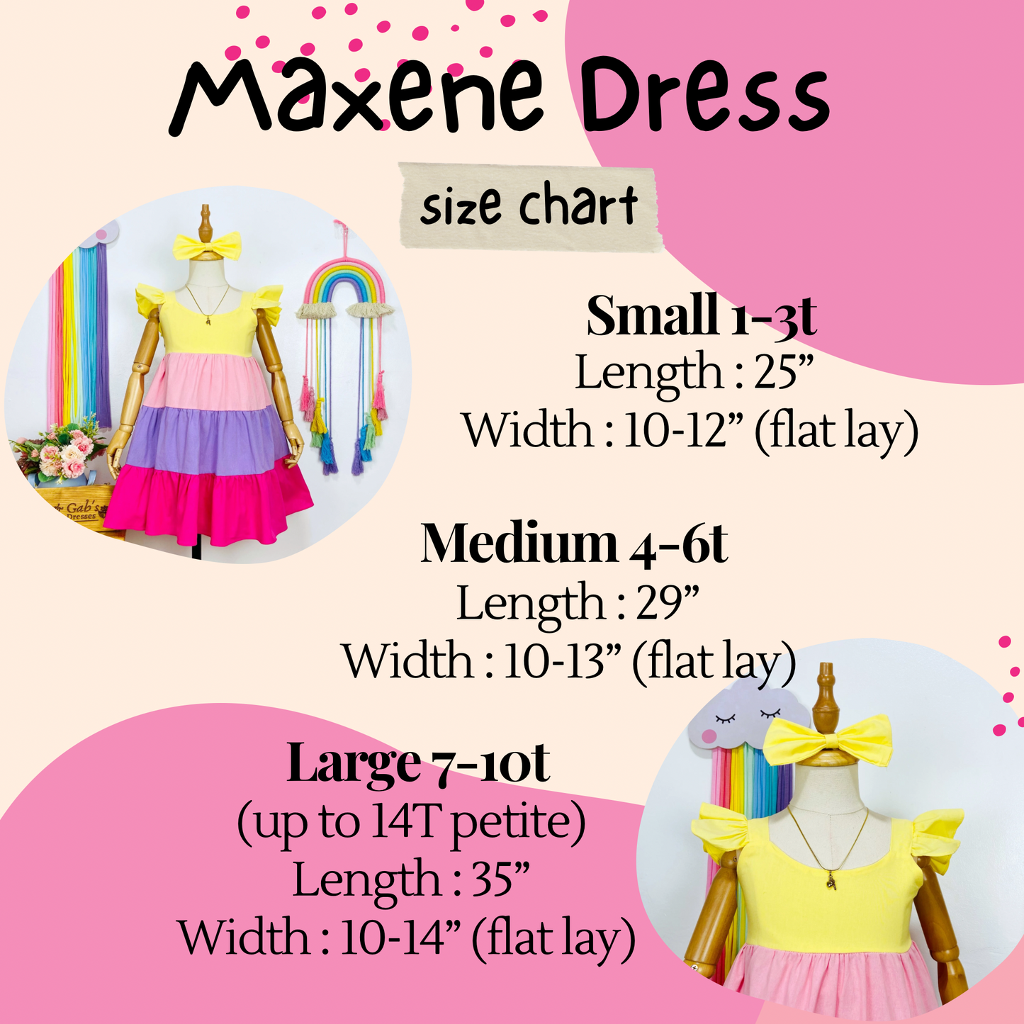Maxene Dress - Candy Colors (Light)
