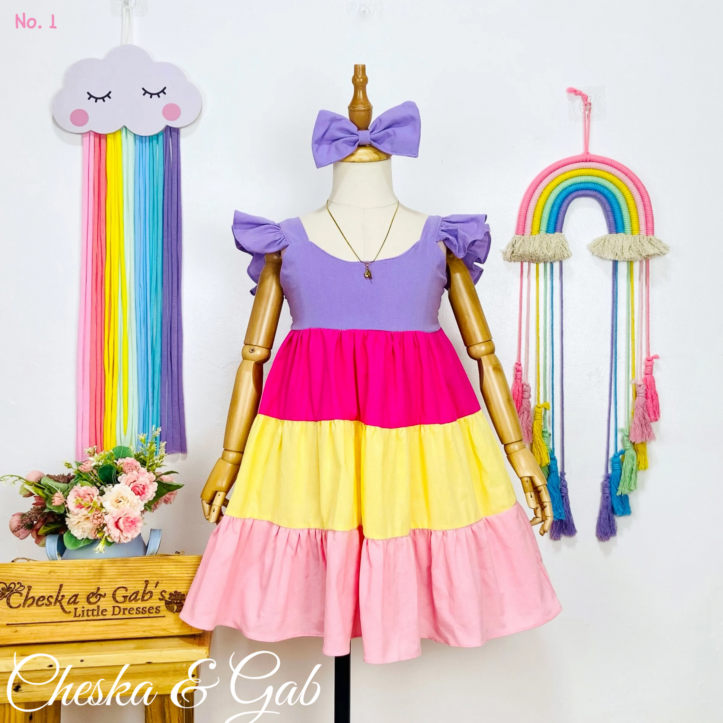 Maxene Dress - Candy Colors (Light)