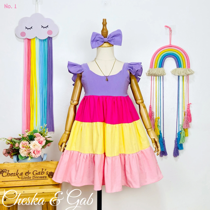 Maxene Dress - Candy Colors (Light)