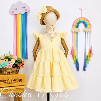 Ella Dress - Brocade (Big Flower)