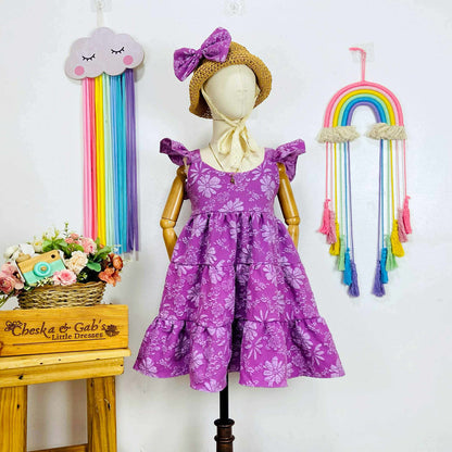 Ella Dress - Brocade (Big Flower)