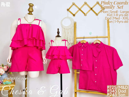 Pinkie Coordinates Family Set - Shorts
