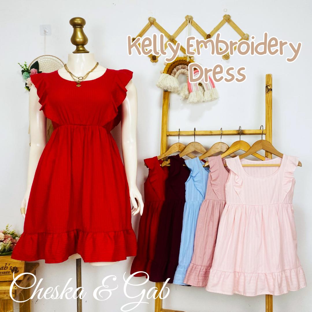 Kelly Embroidery Dress Family Set