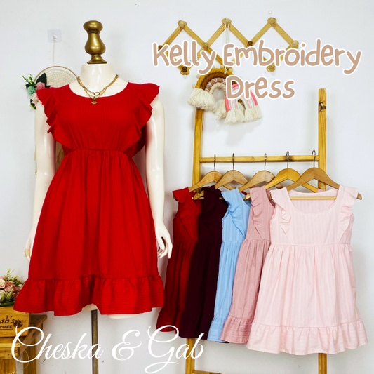 Kelly Embroidery Dress Family Set
