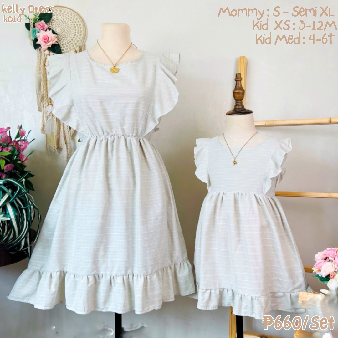 Kelly Embroidery Dress Family Set