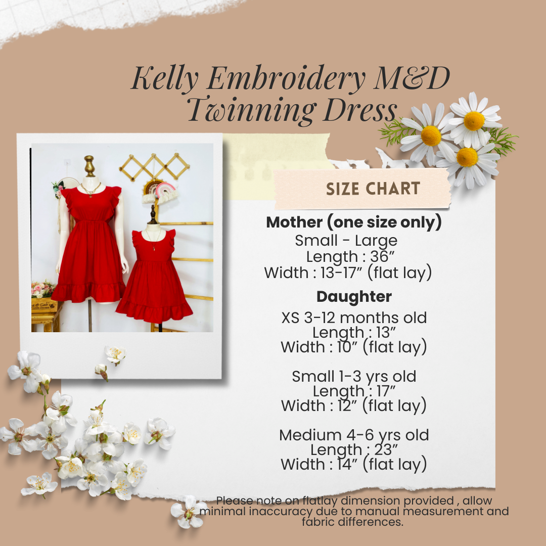 Kelly Embroidery Dress Family Set