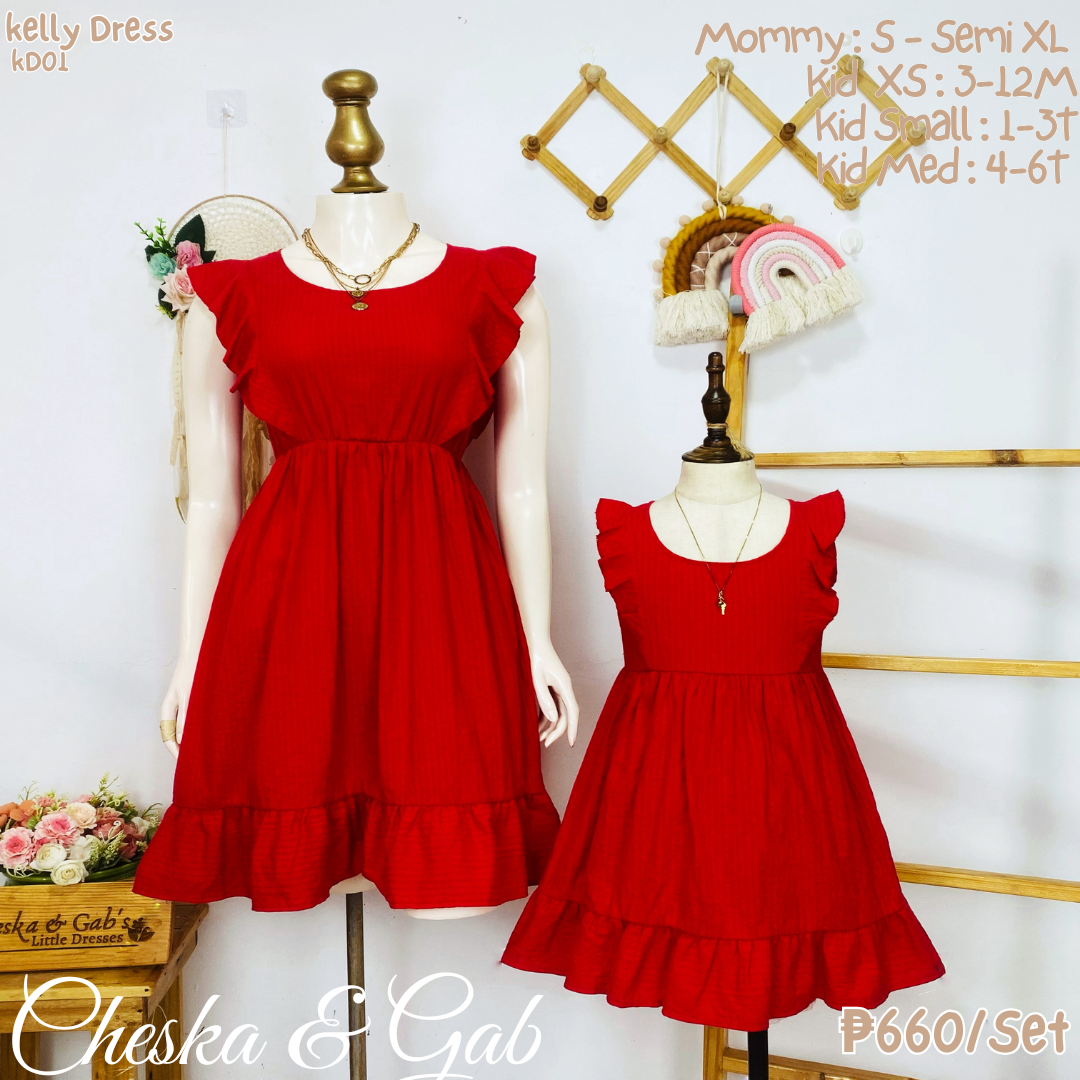 Kelly Embroidery Dress Family Set