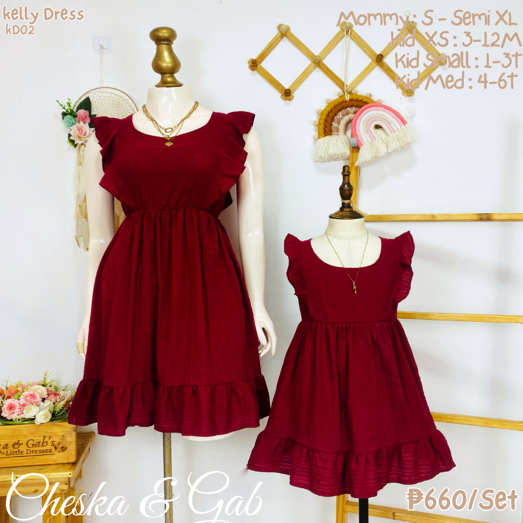 Kelly Embroidery Dress Family Set